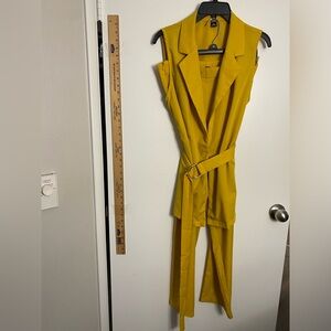 SHEIN Belted Vest Pants Set - Tall L